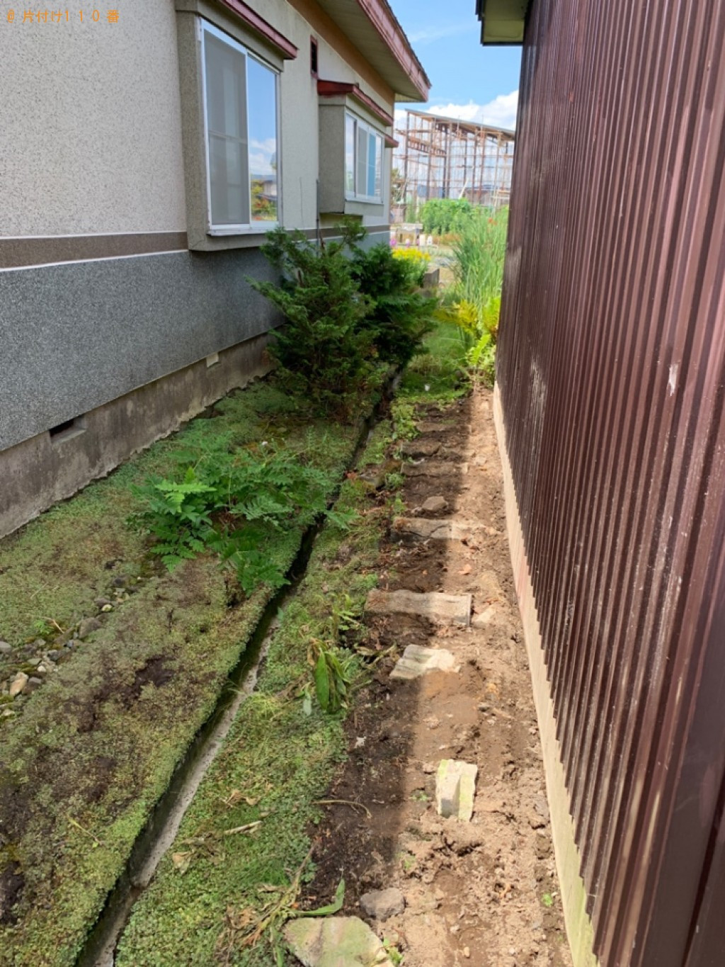 木材の回収・処分と草刈り作業ご依頼　お客様の声